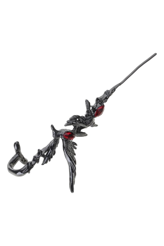 Gothic Crow Ear Cuff With Thorns Designs Jewelry Accessory for Trendy Fashion Enthusiasts Seek Unique Styles Daily Use