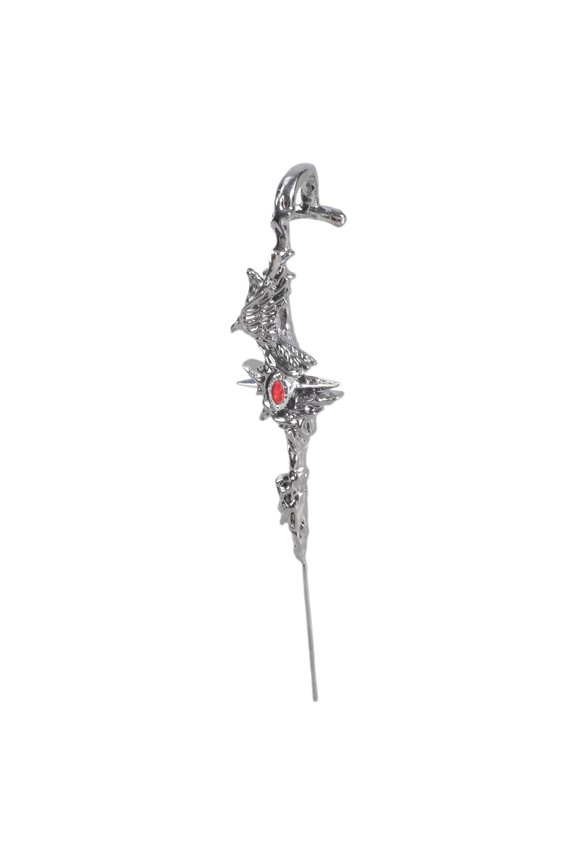 Gothic Crow Ear Cuff With Thorns Designs Jewelry Accessory for Trendy Fashion Enthusiasts Seek Unique Styles Daily Use