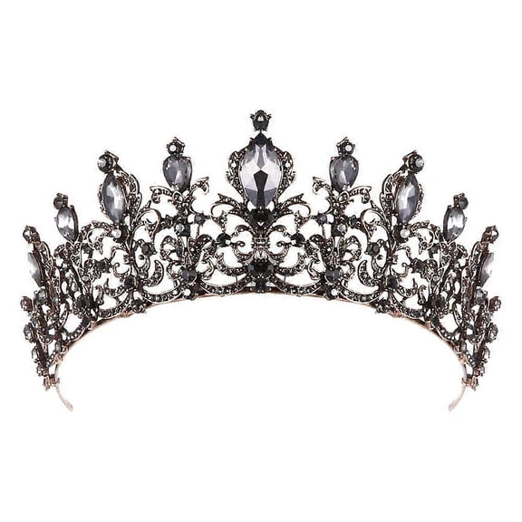 Gothic Crown, Black Crown, Queen Crown, Wedding Crown