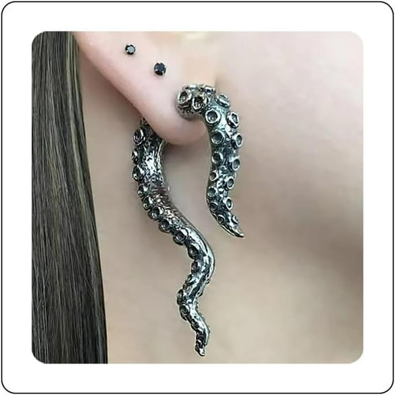 Gothic Dagger Sword Earrings,Goth Earrings,Octopus Earrings,Skull Skeleton Dangle Earrings,Snake Earrings,Cross Gothic Earrings,Halloween Accessories,Halloween Christmas New Year Jewelry for Women