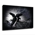 thumbnail image 1 of Gothic Dark Fallen Angel Poster Canvas Painting Art Poster Canvas Painting Prints Wall Art Pictures for Living Room Bedroom Decor, 1 of 6