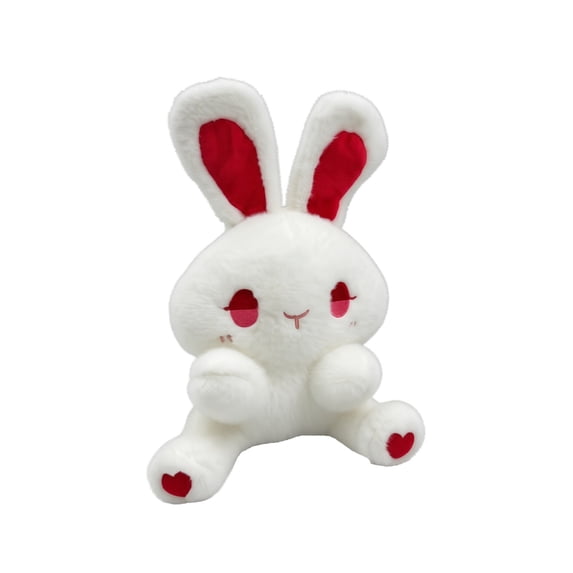 Gothic Dark Fantasy Animal Plush Toys, Cute Creepy Bunny Fox Cat Demon Stuffed Animals, Soft Polyester Sitting Plushies, Halloween Decorations Indoor, Collectible Gift for Teens, Bedroom Decor-F