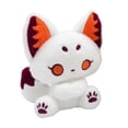 thumbnail image 1 of Gothic Dark Fantasy Animal Plush Toys, Cute Creepy Bunny Fox Cat Demon Stuffed Animals, Soft Polyester Sitting Plushies, Halloween Decorations Indoor, Collectible Gift for Teens, Bedroom Decor-C, 1 of 5