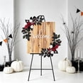 thumbnail image 1 of Gothic Dark Red Halloween Artificial Flower Swag Set of 2, 25.59 Inch Symmetrical Floral Bouquet for Wedding Welcome Sign Decor, 1 of 7