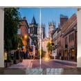 thumbnail image 1 of Ambesonne Gothic Curtains 2 Panel Set, York Minster View, 108" x 90", Multicolor, 1 of 2