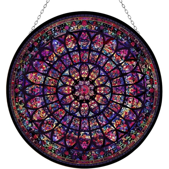 Gothic Decor Suncatcher Stained Glass Stained Glass Window Hanging Home Decor Garden Halloween Christmas Wedding Housewarming Gifts