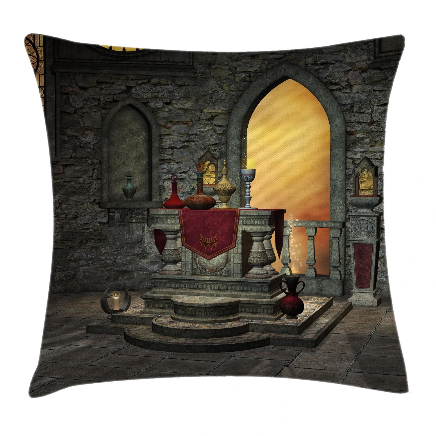 SMALL SQUARE CUSHION GOTHIC GODDESS main image 1