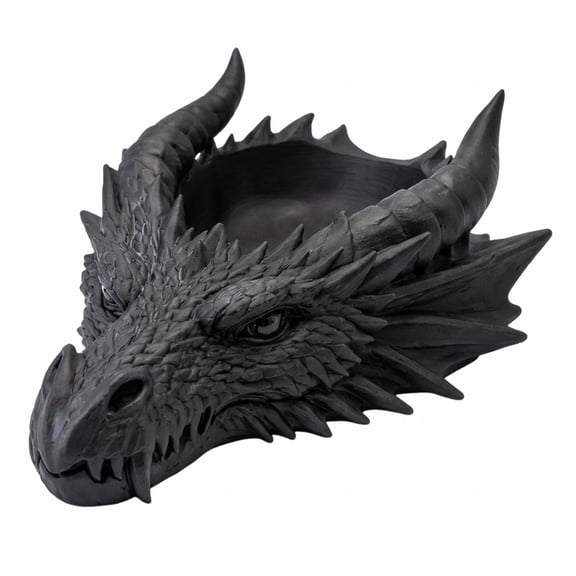 Gothic Decorative Jewelry Potpourri Bowl Dish Holder For Home Accent Gothic Decor Centerpiece Dragon Decor Black 7*5 In