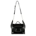 thumbnail image 1 of Gothic Diabolic Horns and Spikes Black Purse, 1 of 7