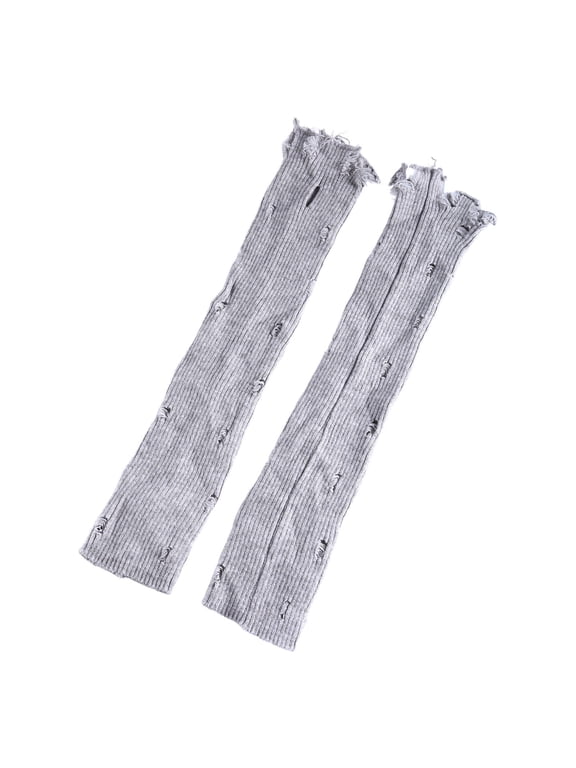 Gothic Distressed Gloves for Female Hollowout Casual Gloves Decorative Gloves Cool Girls Arm Sleeves Accessories
