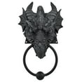 Gothic Dragon Door Knocker Cast Iron Finish