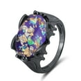 thumbnail image 1 of Gothic Dragon Eye Ring for Women Black Bat Wing Setting Oval Opal by Ginger Lyne Collection, 1 of 5