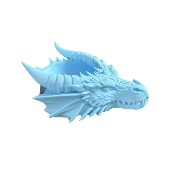 Gothic Dragon Head Desktop Tray, Dark Decorative Organizer Design, Multi-Use Storage Plate for Home Vanity, Desk and Daily Small Item Holder