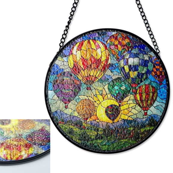 Gothic Dragon Stained Glass Suncatcher, Abstract Diamond Window Panel