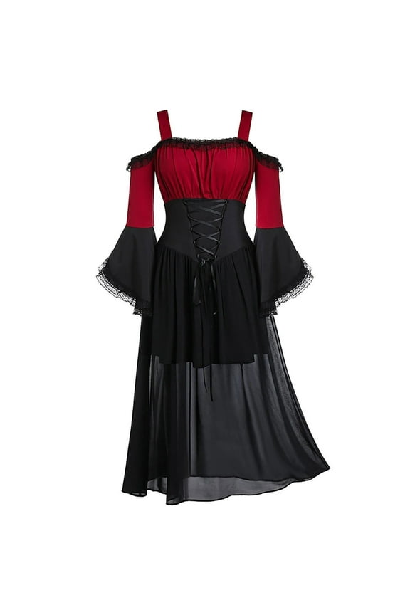 Gothic Dress For Women Gothic Dress Plus Size Cocktail Dresses For Women Plus Size Halloween Dresses For Women Cocktail Dresses For Women 2024 Red XXXXL