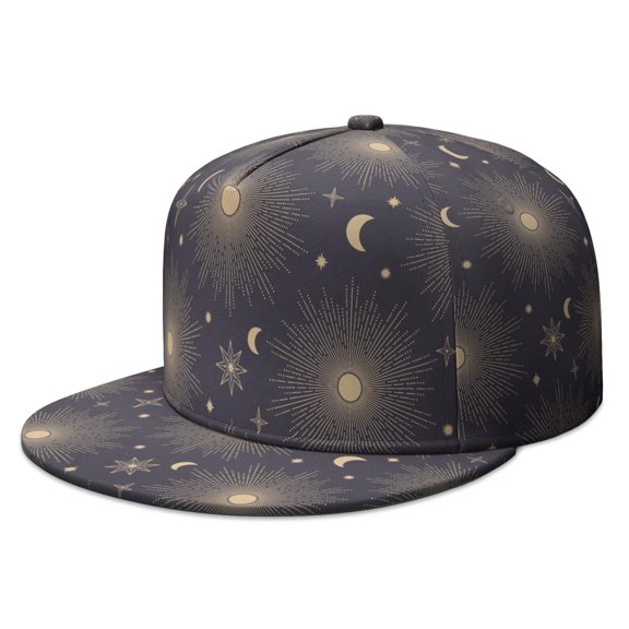 Gothic Explorer Hat – Mystical Flat Visor Baseball Cap, Trendy for Street Fashion