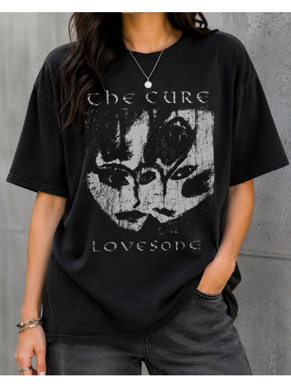 Gothic Faces Dark Alternative Vintage Aesthetic Graphic T-Shirt