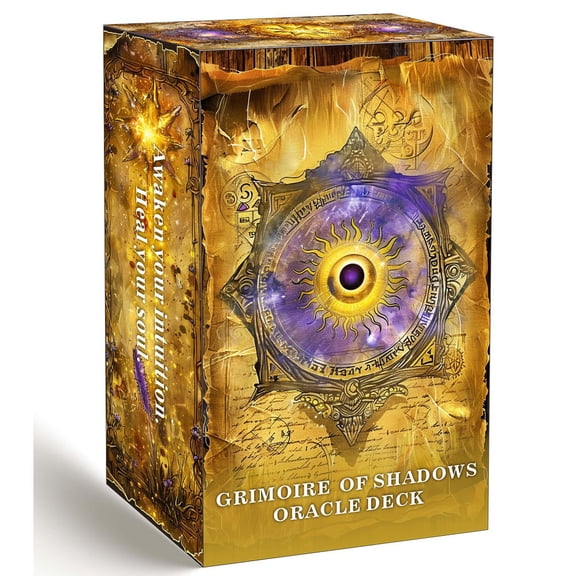 Gothic Fantasy Oracle Card Deck - 78 Pcs Grimoire-Themed Art Deck for Creative Writing & Meditation | Vintage Occult Style Art for Home Decor & Gift