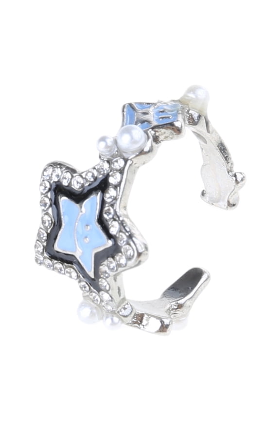 Gothic Fashion Lucky Star Punk Star Shape Adjustable Rings Women Men Open Rings Jewelry for Women