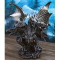 thumbnail image 1 of Gothic Faux Stone Ancient Legendary Five Headed Dragon Hydra Roaring Figurine, 1 of 9