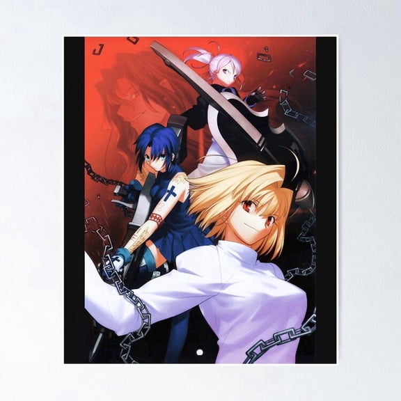 Gothic Fighting Game Melty Blood Anime Character Classic Gaming Graphic Art, Unframed Poster