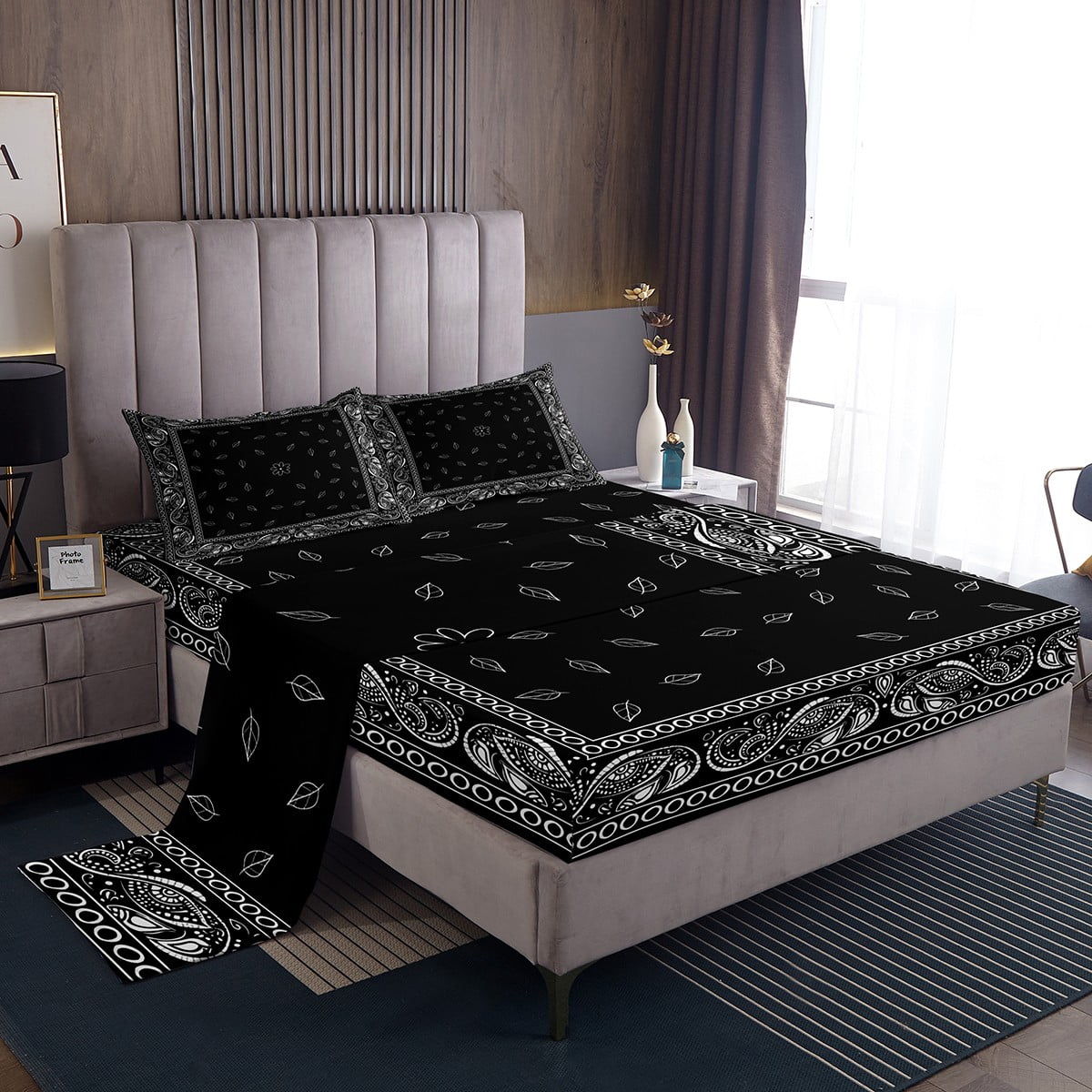 Gothic Floral Bed Sheets King Black Gothic Floral Sheets Adults Black