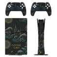 thumbnail image 1 of Gothic Gale Console Skin Bundle for PS5 Pro Slim Disc & Digital / PS4 – Full Wrap + Dual Controller Flair, 1 of 5