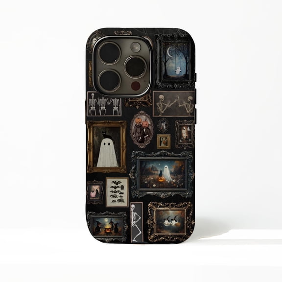 Gothic Ghost Gallery Tough Case for Apple iPhone, Dual Layer Polycarbonate TPU Protective Phone Cover