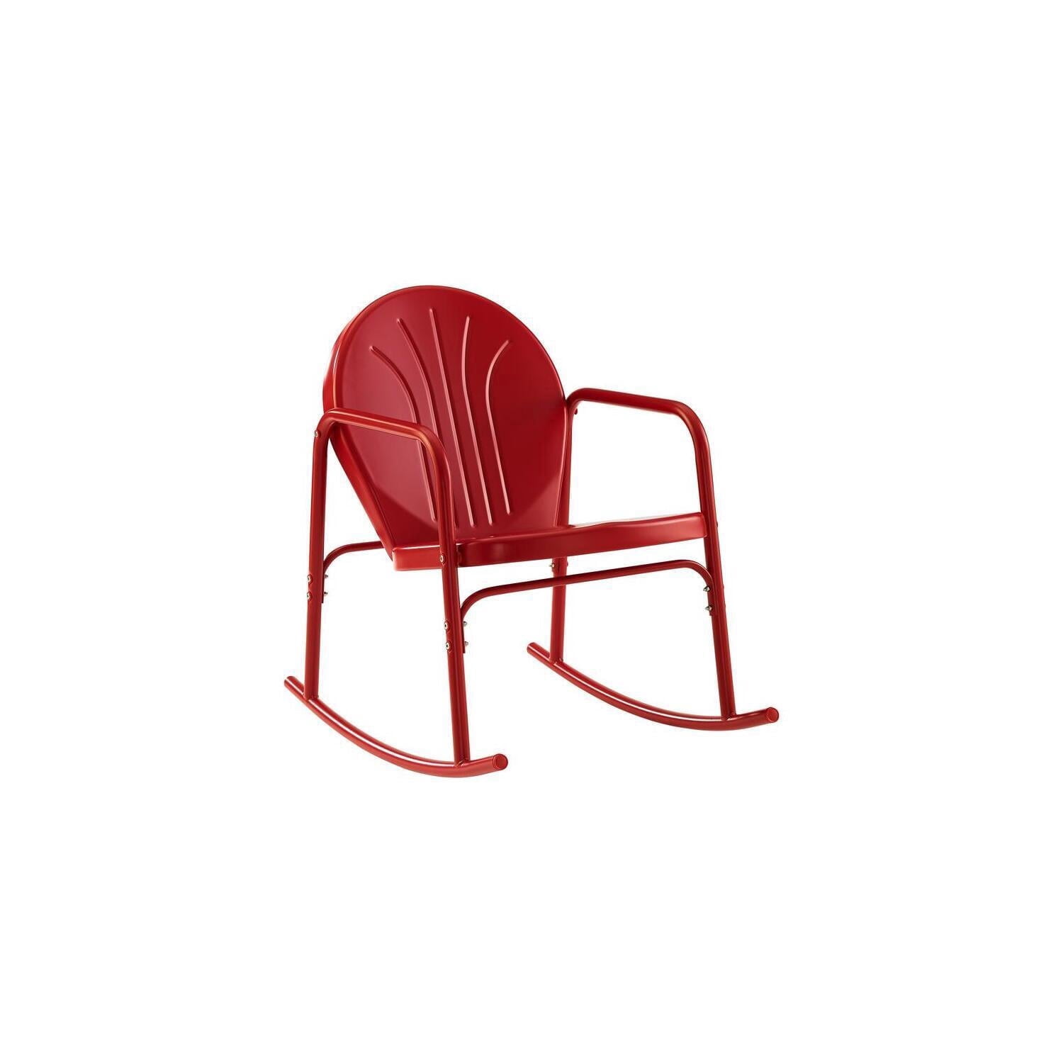 Gothic Glamour Charm 2-Pc Outdoor Metal Rocking Chair Set - Retro Style ...