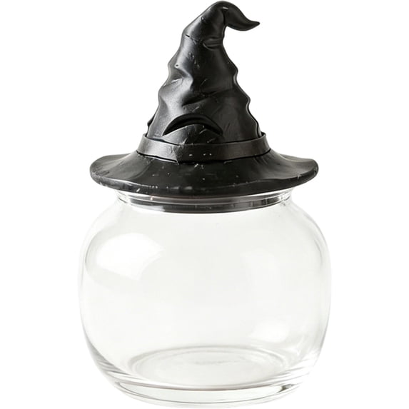 Gothic Glass Witchy Frog Storage Jar, Kitchen Spice Container, Halloween Decor, Style A.