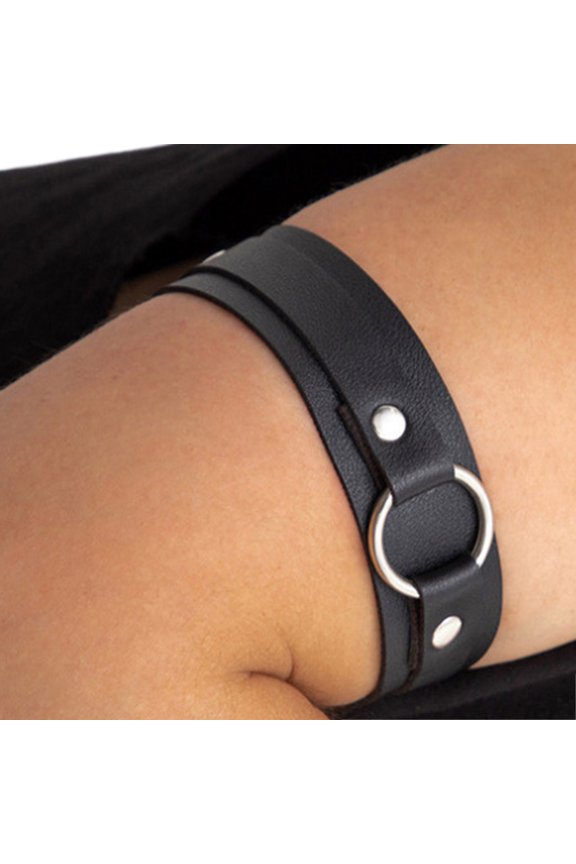 Gothic Gothic Armband For Men Black Wide Adjustable Bracelet Medieval Accessory Jewelry Gift