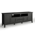 thumbnail image 1 of Gothic Grandeur Warm Shaker SOLID WOOD Wide Transitional TV Media Stand, 1 of 38