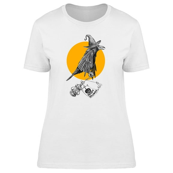 Gothic Halloween Crow  T-Shirt Men -Image by Shutterstock, Male Large