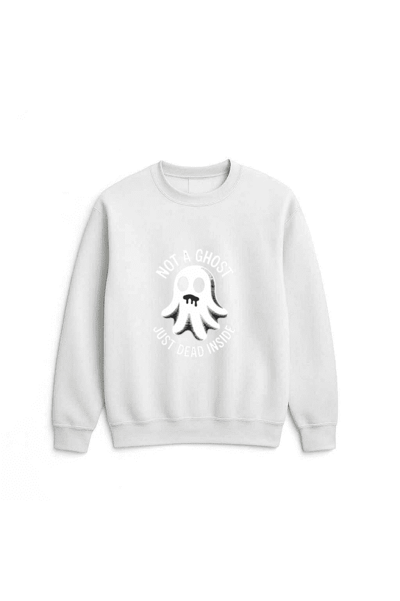 Gothic Halloween Ghost Emo Goth Inspired Creepy Costume Retro Style Sweatshirt, up to size 5XL