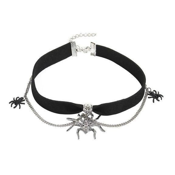 Gothic Halloween Jewelry Dark Bat Pumpkin Necklace for Celebrations and Unique Style