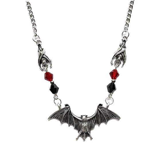 Gothic Halloween Necklace for Women Cute Bat Pendant, Bat Choker Necklace Goth Halloween Prom Jewelry, Custom Accessory for Seasonal and Everyday Wear