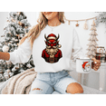 thumbnail image 1 of Gothic Holiday Krampus Gothic Holiday Fantasy Celebration Retro Theme Sweatshirt, up to size 5XL, 1 of 2
