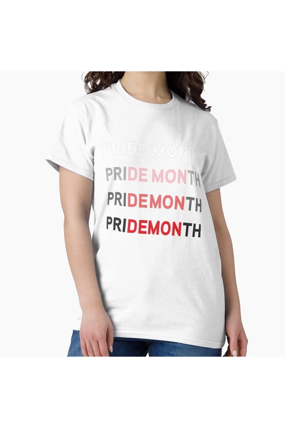 Gothic Horned Pride Rainbow Flag Equality Awareness Tee T-shirt