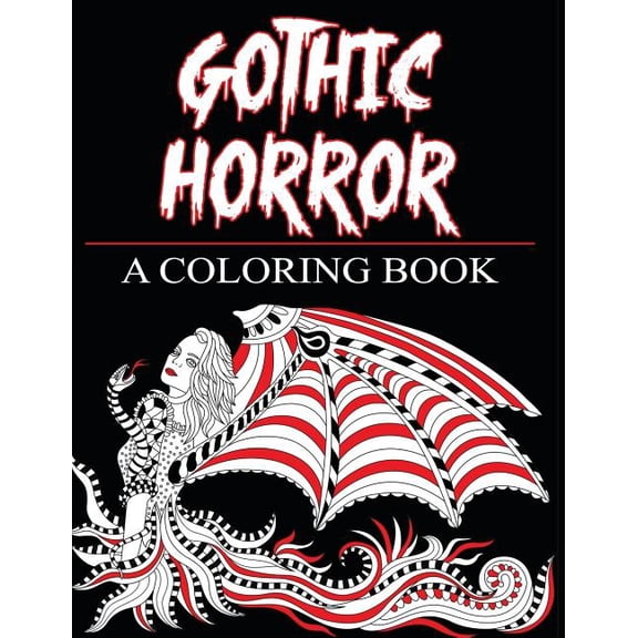 Adult Coloring Books Gothic Horror- A Coloring Book: Haunted Fantasy and Women of the Magical World, Book 15, (Paperback)