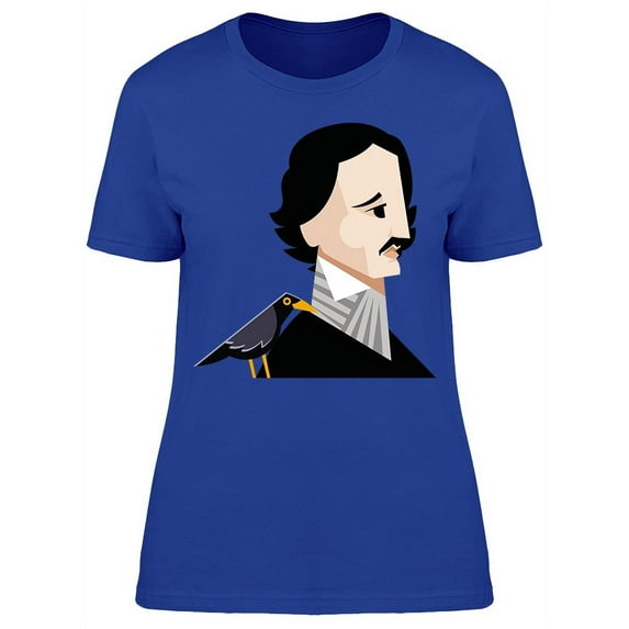 Gothic Horror Edgar Allan Poe T-Shirt Women -Image by Shutterstock, Female Large
