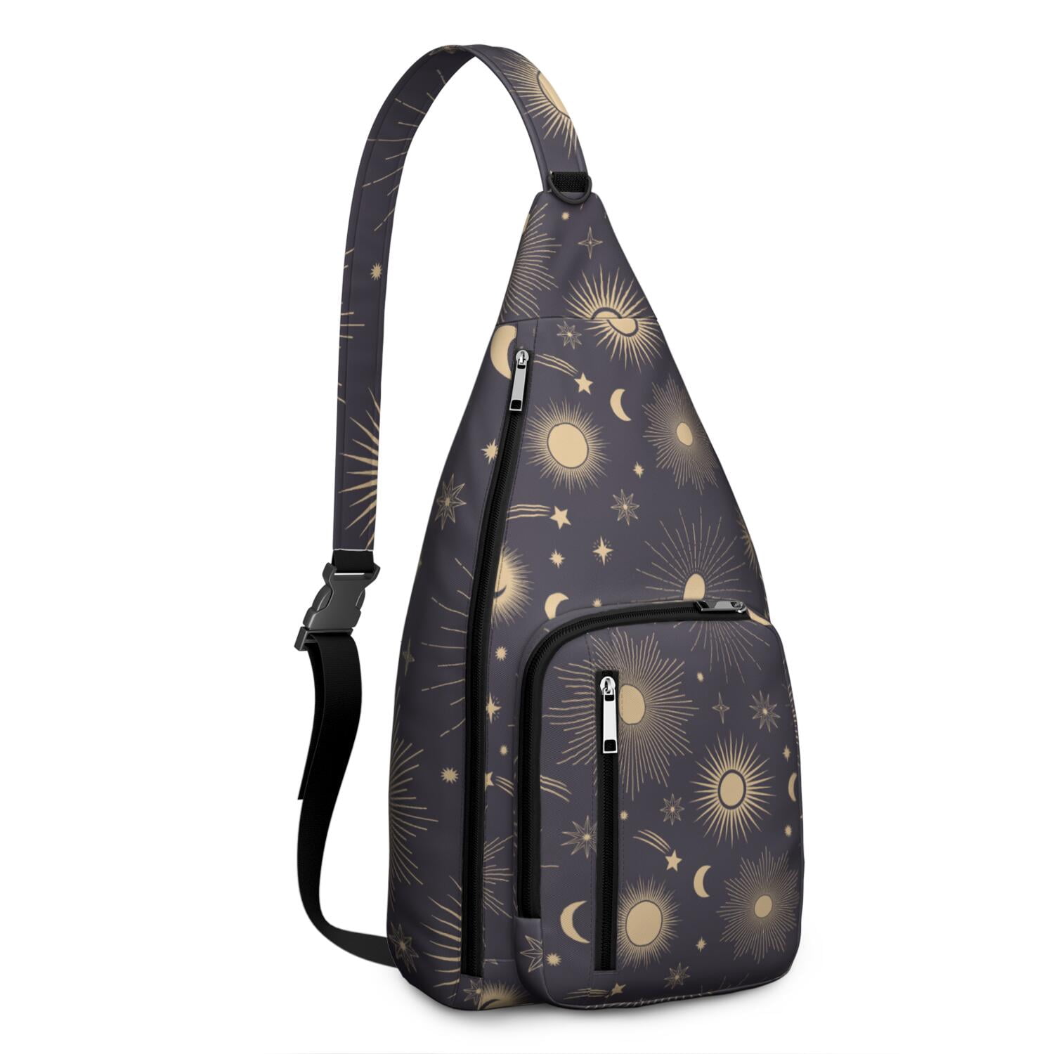 Lightweight Skull Print Sling Crossbody Bag Travel Backpack Lightweight Backpack Skull School Bag Travel Laptop Daypack  main image 3