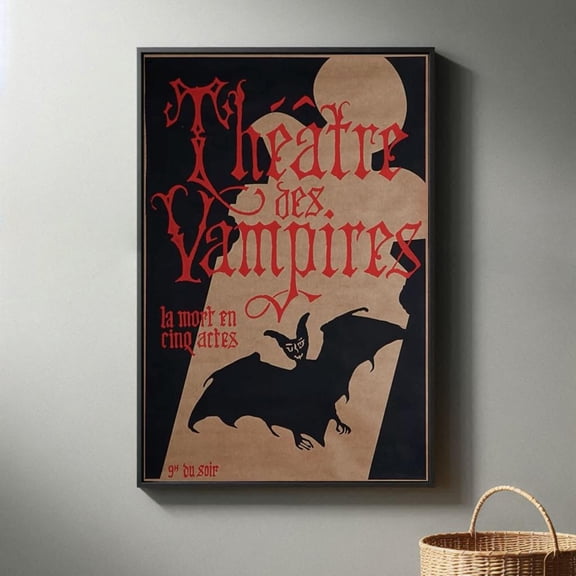 Gothic Horror Vampire Interview Interview Red Theatre High Quality Cinema Art, Unframed Poster