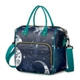thumbnail image 1 of Gothic Insulated Lunch Bag – Large Leakproof Cooler Tote with Celestial Sun and Moon Print, Dual Compartment Reusable Lunch Box for Astrology Lovers, 1 of 7