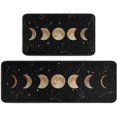 thumbnail image 1 of Gothic Kitchen Floor Mat Set of 2, Moon Rug with Rubber Backing, Non-Slip Washable Goth Rug for Kitchen Sink, Laundry Room, Gothic Kitchen Decor, Black Kitchen Mat 17x30 +17+47Inch, 1 of 6
