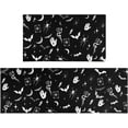 thumbnail image 1 of Gothic Kitchen Rug Set of 2, Goth Rug, Witch Rug, Black Halloween Spooky Kitchen Mat, Runner Rugs, Carpet- Gothic Kitchen Decor Accessories- Witchy Rugs for Home Kitchen Large17x30 and 17x47 Inch, 1 of 6