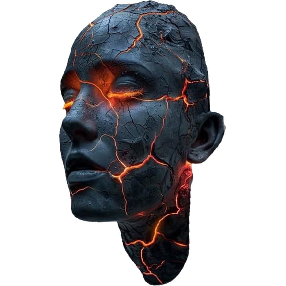 Broken Soul Gothic LED Resin Wall Sconce, Halloween Mood Light for Bedroom