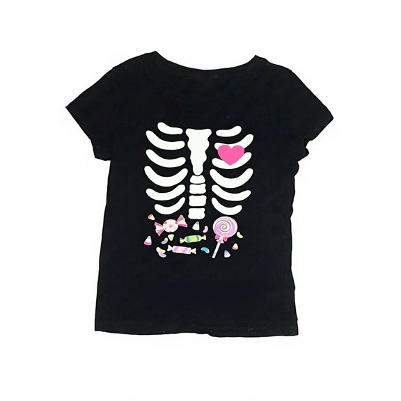 Gothic Letter Graphic Aesthetic Streetwear Slim Harajuku Y2K 2000s Punk Vintage Short Sleeve Crew Neck Cotton T-Shirt for Women