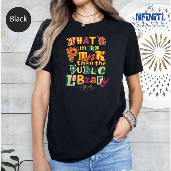 Gothic Librarian T-Shirt: Punk Book Nerd Reader Tee SWEATSHIRT All Size S-5XL