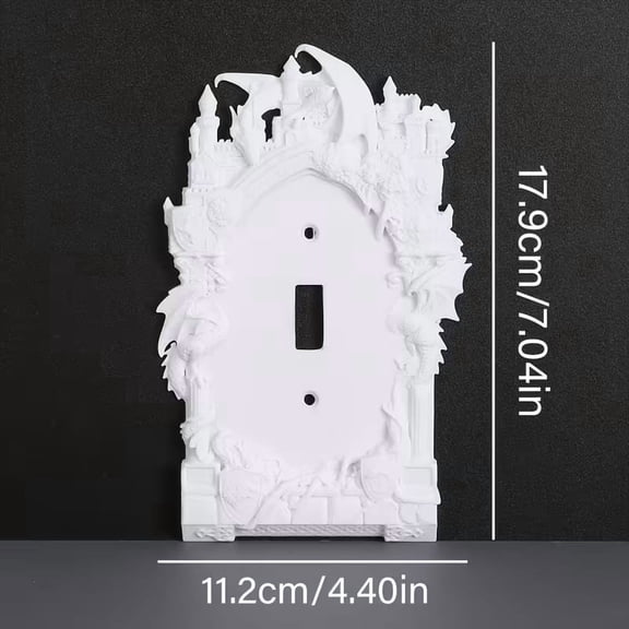 Gothic Light Switch Plate Cover - Vintage Ornate Wall Plate for Single Double Rocker & Dimmer Switches, Antique Home Decor Accent