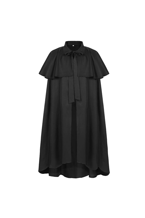 Gothic Long Cape Cloak Solid Fashion Robe Elegant Attire For Men And Women